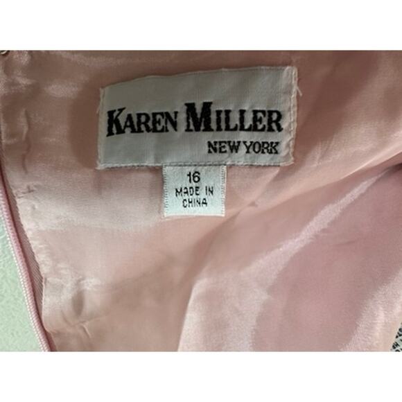 NWT! "KAREN MILLER" 2 Pc. Formal Dress Maxi W/ Blazer SZ 16 Beaded Vintage Prom - Picture 12 of 16
